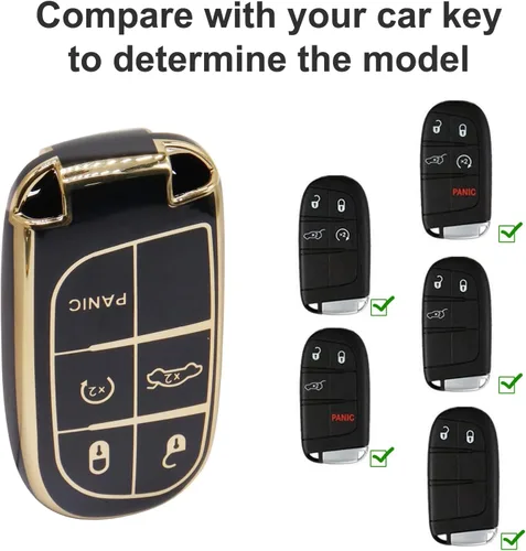 Vista 6 de Elegananccy para Funda de Llavero de Jeep, Negro