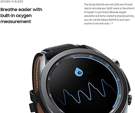 Vista 8 de Samsung Reloj inteligente Galaxy Watch3 2020 (Bluetooth + Wi-Fi + GPS) Modelo internacional (plata, 1.614 in)