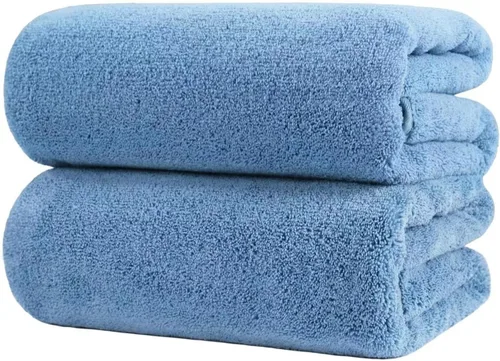Vista 10 de POLYTE Toalla de baño de microfibra de secado rápido, sin pelusas, 35 x 70 pulgadas, paquete de 2 (beige)