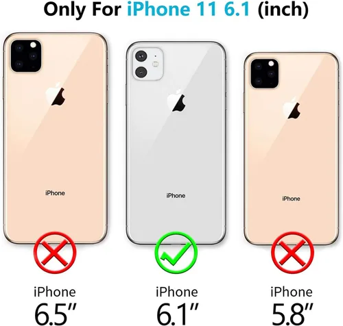 Vista 2 de Funda impermeable para iPhone 11 con protector de pantalla, protector de cuerpo completo, a prueba de golpes, a prueba de polvo, a prueba de Negro