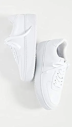 Vista 2 de Jeffrey Campbell Zapatillas de deporte de moda de corte blanco con cordones Platfrom zapatos de tenis