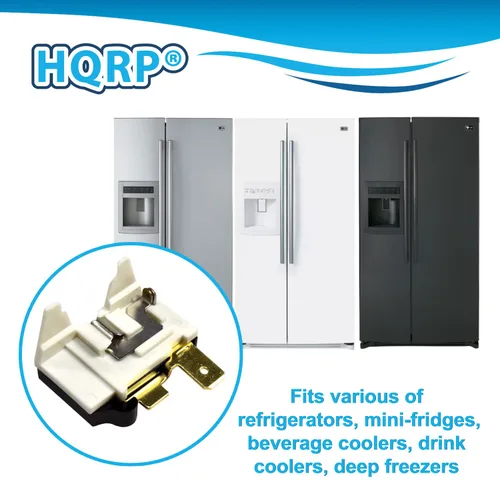 Vista 7 de HQRP Compresor 4.7 Ohm 3-Pin PTC Starter/Start Relay and Overload Kit Compatible con Mini Frigoríficos, Refrigeradores Compactos, Enfriadores