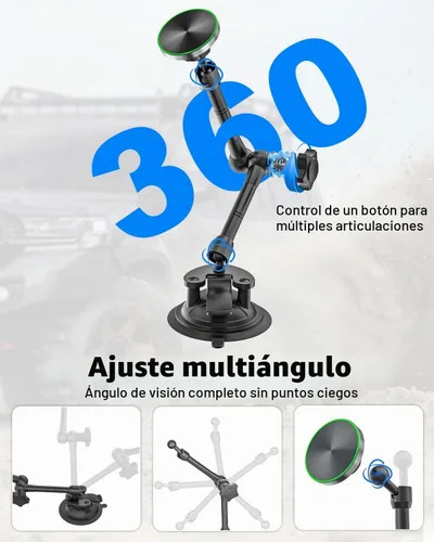 Vista 5 de Soporte magnético para tableta para automóvil, soporte
