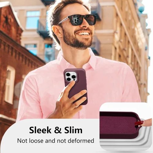 Vista 186 de Funda magnética de silicona para iPhone 13 Pro, color blanco antiguo [Compatible con Magsafe] [Forro de microfibra suave antiarañazos], funda