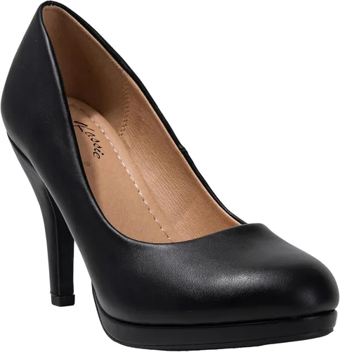 Vista 3 de Zapatos de tacón de vestir Fermin para mujer con plataforma de aguja y tacón redondo