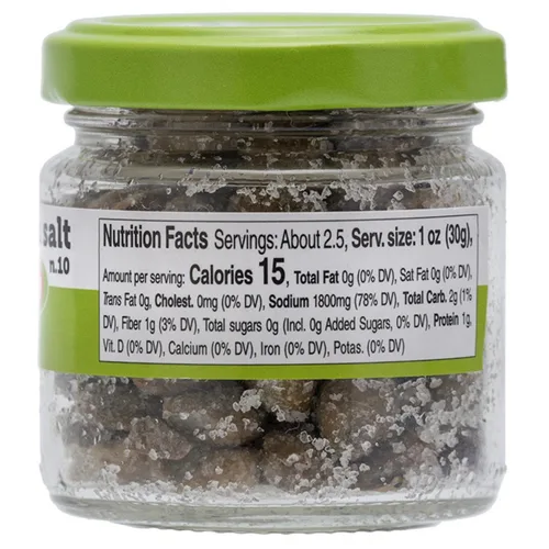 Vista 2 de FRATELLI D'AMICO - Alcaparras en sal, venta de caperitivo sotto, salado, sin pareil, 2.5oz (70g) Premium Capers Non Pareil, Size #10, Salted