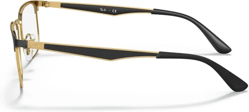 Vista 3 de Ray-Ban RX6363 - Marcos cuadrados para anteojos graduados Negro en Arista/Demo Lens