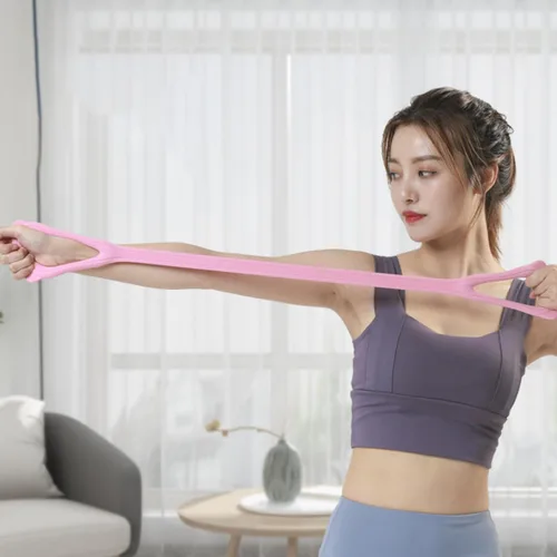 Vista 2 de Cabilock Juego de bandas de resistencia para gimnasio en casa, bandas de fitness con escultura de glúteos y resistencia a las sentadillas