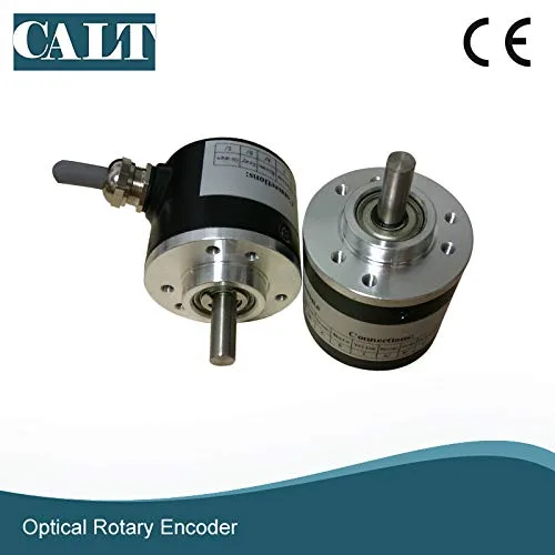 Vista 2 de CALT Codificador de eje de 0.236 in 2000 PPR Pushpull HTL Conductor de línea Salida universal Señal de 6 vías 5-26Vdc Suministro