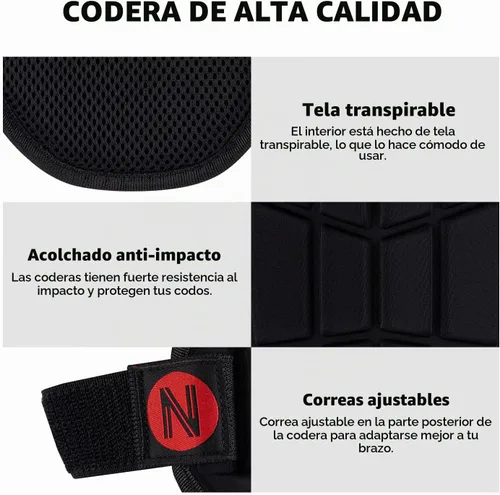 Vista 6 de Coderas de béisbol, coderas para jóvenes y adultos, codos para béisbol, sóftbol Negro