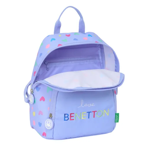 Vista 2 de Mochila Casual Benetton Lila Lila 25 x 30 x 13 cm