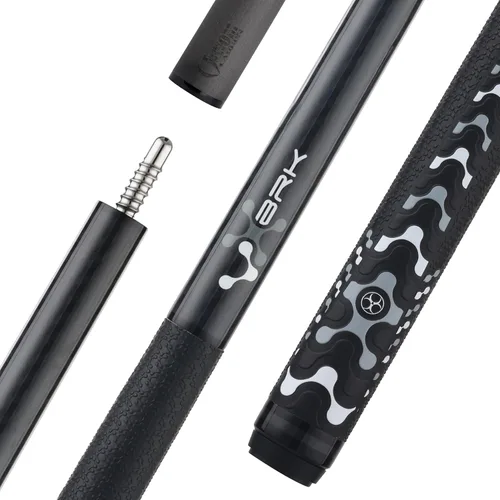 Vista 2 de Poison by Predator VX Break Cue con eje de fibra de carbono Venom y caja de taco - Negro/Gris