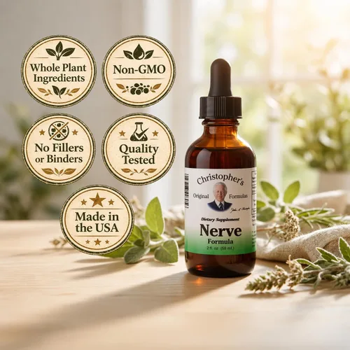 Vista 6 de Christopher's Original Formulas Fórmula nerviosa, suplemento herbario natural, 2 oz