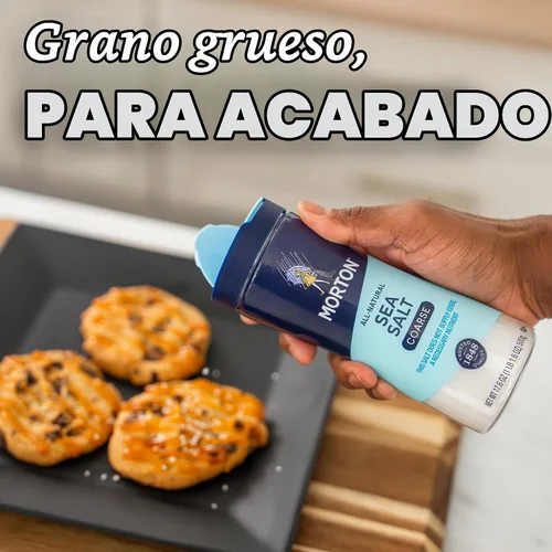 Vista 3 de Morton Sea Salt gruesa, 17.6 onzas (paquete de 6)