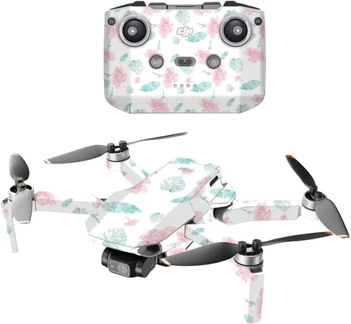 Vista 9 de MightySkins - Compatible con DJI Mini 2 Dron portátil - Blue Petals Funda protectora de vinilo duradera y única Fácil de aplicar, quitar