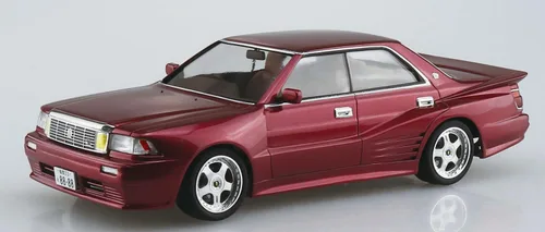 Vista 3 de Aoshima 1989 UZS131 Toyota Crown (Blister Style) Kit de modelo a escala 1:24