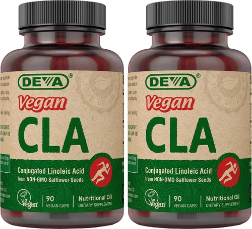 Vista 8 de DEVA Vitaminas veganas ácido linoleico conjugado (CLA), de aceite de cártamo sin OMG, 90 cápsulas, 1 paquete