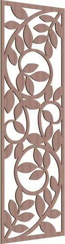 Vista 100 de 9 3/8"W x 24 3/8"H x 1/4"T Utica Decorativo Fretwork Madera Paneles de Pared, Abedul