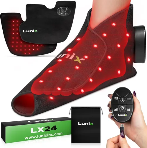 Vista 10 de Lunix LX16 Cinturón de terapia de luz roja, terapia de luz infrarroja cercana y luz roja para mejorar la circulación, relajar los músculos, negro