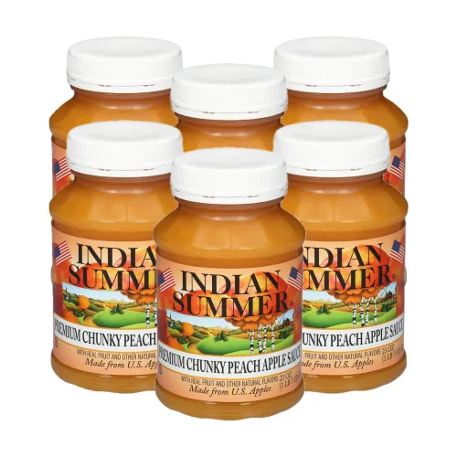 Vista 10 de Indian Summer Puré de manzana en trozos premium hecho con manzanas estadounidenses por cultivadores estadounidenses
