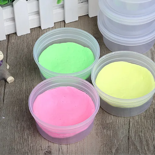 Vista 6 de GWHOLE Recipientes de slime con tapas, paquete de 20 recipientes pequeños de plástico reutilizables para almacenamiento de materiales de slime