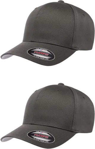 Vista 99 de Gorra de béisbol Flexfit Wooly Combed Premium de 6 paneles estructurada Ajuste elástico Paquete al por mayor disponible Negro