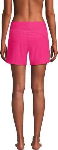 Vista 2 de Lands' End Pantalones cortos de natación para mujer, de secado rápido, cintura elástica, 5 pulgadas