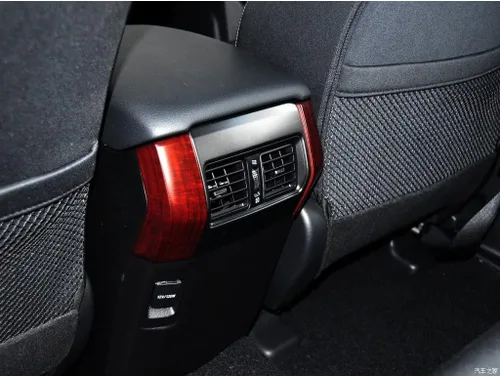 Vista 4 de ABS madera grano interior consola trasera salida de aire panel marco cubierta ajuste ajuste para Toyot* Prado FJ150 2010 ~ 2017
