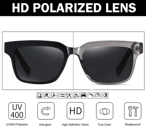 Vista 5 de Gafas de sol polarizadas para hombres y mujeres ligeras TR90 con montura para correr ciclismo pesca conducción golf deportes