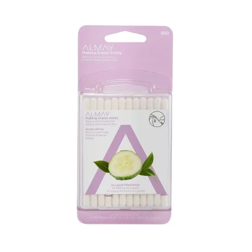 Vista 3 de Almay Almohadillas removedoras de maquillaje de ojos sin aceite, 24