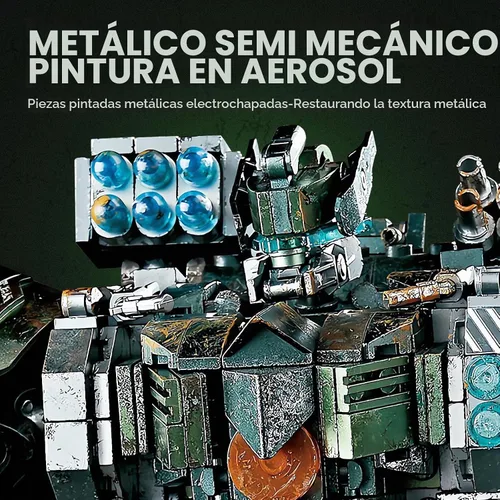 Vista 2 de HIGH GODO Mech - Juego de bloques de construcción para adultos, kit de construcción de modelo de robot motorizado con múltiples armas, regalos