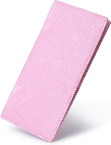 Vista 9 de Bveyzi Portamonedas de Cuero Ultra Delgadas y Finas con Bloqueo RFID para Tarjetas de Crédito, Billetera Plegable Bifold Tipo Clutch para Mujeres
