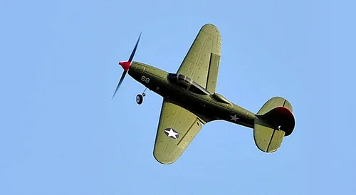 Vista 9 de Avión de control remoto RTF 4 canales RC Plane 402MM Wingspan Micro Scaled Warbird con una tecla acrobática aeronave de una tecla giro en U