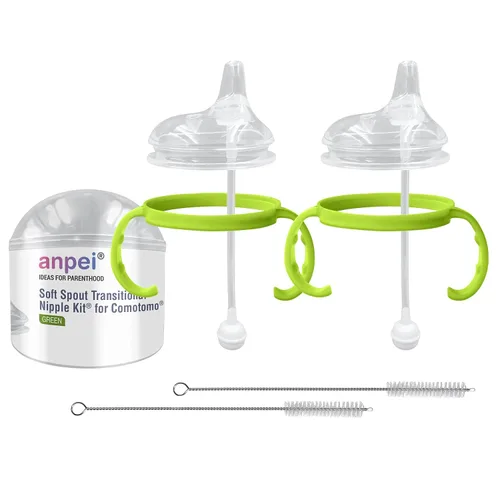 Vista 10 de Ultimate Weaning and Transitional Nipple Kit compatible con biberones Comotomo de 5 oz y 8 oz a partir de 4 meses