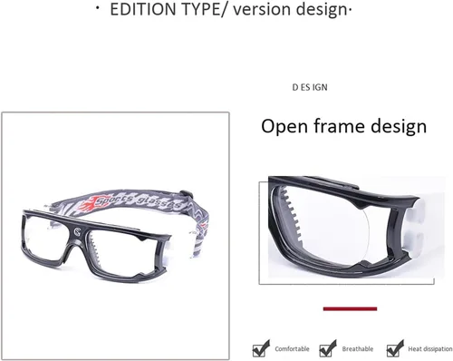 Vista 6 de SooGree Gafas deportivas de baloncesto, gafas protectoras para hombres, gafas de seguridad