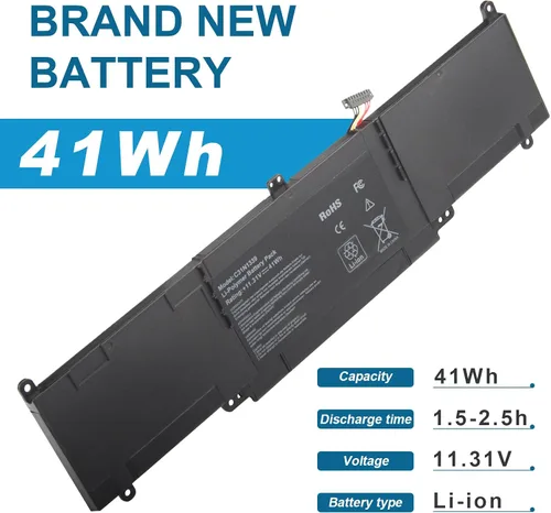 Vista 2 de TREE.NB C31N1339 - Batería de computadora para ASUS ZenBook UX303 UX303L UX303LA UX303LB UX303LN UX303UB Q302L Q302LA TP300L