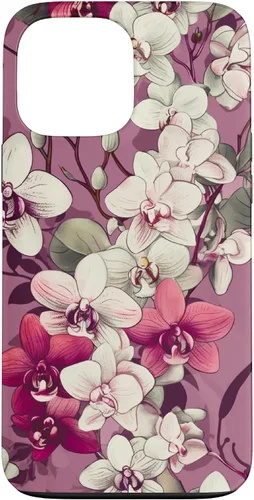Vista 24 de Orchid Flowers Purple Pink Floral Case for iPhone 17