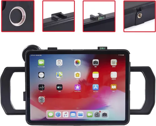 Vista 6 de MegaMount Multimedia Rig Case Estabilizador de Video para Apple iPad de 10.2 pulgadas [Última 8ª y 7ª Generación solamente] Conecta lentes, luces