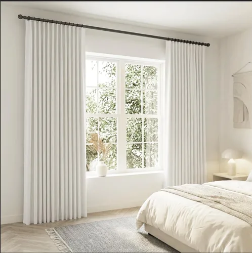 Vista 77 de SHINELAND Cortinas opacas cortas para ventanas de dormitorio, cortinas de baño, 45 pulgadas de largo