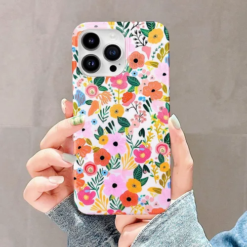 Vista 9 de J.west Funda compatible con iPhone 11 Pro Max 6.5, suave a prueba de golpes, bonita funda protectora floral para mujer, diseño de patrón de flores