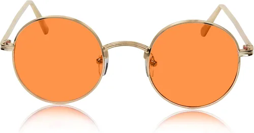 Vista 3 de Sunny - Gafas de sol redondas hippie vintage con círculos pequeños dorados Oro