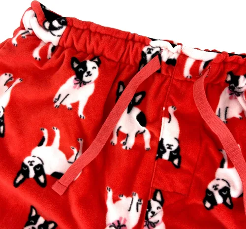 Vista 4 de ROCK ATOLL Pantalones de pijama de forro polar suave y cálido para hombre
