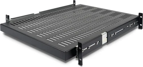 Vista 9 de StarTech - Estante deslizante para teclado de 1U, 19 pulgadas, 55 libras, 22 pulgadas (SLIDESHELFD) Pull-out drawer tray for any 19in server rack