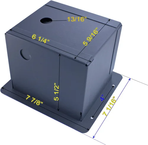 Vista 5 de Empotrable en el piso etapa caja: 4 XLR hembra, 2 XLR macho, 2 1/4" TRS y 1 CAT5 – precableado