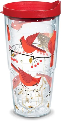 Vista 14 de Tervis 1318911 Cardinals Vaso Térmico Aislante con Envoltura y Tapa 16 oz - Tritan Transparente
