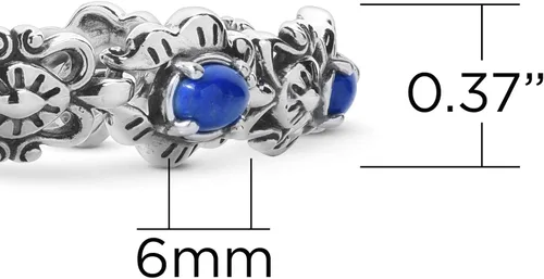 Vista 4 de American West Sterling Silver Women's Link Bracelet Choice of Gemstone Size Small Medium Large