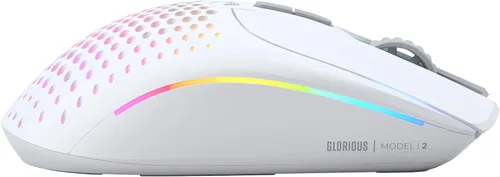 Vista 5 de GLORIOUS Mouse inalámbrico para juegos modelo I 2 para juegos, híbrido de Blanco mate