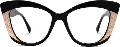 Vista 4 de Zeelool Gafas vintage con bloqueo de luz azul ojo de gato para mujer Amy JGA300178