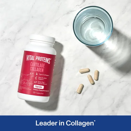 Vista 2 de Vital Proteins - Píldoras de colágeno de cartílago, suplemento de colágeno tipo II y sulfato de condroitina para la recuperación y cabello, piel