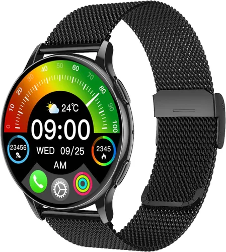 Vista 11 de Reloj inteligente para mujer, pantalla AMOLED Ultra-HD de 1.32 pulgadas, (responder/hacer llamadas) con asistente de voz NFC/AI, compatible